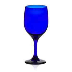 Libbey Premiere Cobalt Wine Glasses, 11.5-ounce, Set of 12