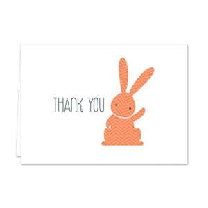 Canopy Street Adorable Animal Thank You Note Cards / 36 Baby Shower Thanks Greeting Cards / 3 1/2" x 4 7/8" Folded Appreciation Thank You Cards / 6 Cute Animals Gratitude Card Designs