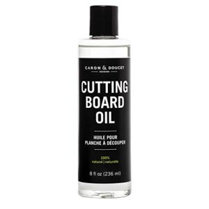 caron & doucet - cutting board & butcher block conditioning & finishing oil | 100% coconut derived & vegan, best for wood & bamboo conditioning & sealing | does not contain mineral oil!