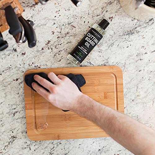 Caron & Doucet - Cutting Board & Butcher Block Conditioning & Finishing Oil | 100% Coconut Derived & Vegan, Best for Wood & Bamboo Conditioning & Sealing | Does NOT Contain Mineral Oil!