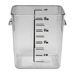 Rubbermaid Commercial Products Space Saving Food Storage Container with Lid, 8 Quart