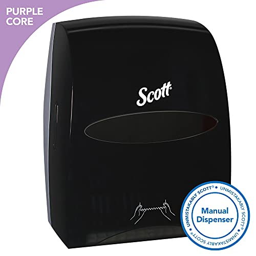 Scott Essential Hard Roll Paper Towel Dispenser (46253), Fast Change Smoke (Black)