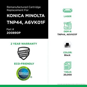 Clover Remanufactured Toner Cartridge Replacement for Konica Minolta TNP44 A6VK01F , Black