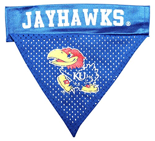 Pet Goods NCAA Kansas Jayhawks Collar Bandana, One Size