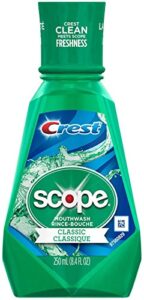 crest classic mouthwash original formula, 250 ml