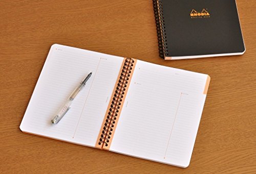 Rhodia Meeting Books 6 X 8 Inches, Pack of 3, Black, White and Orange