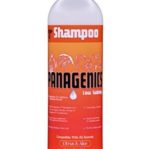 Panagenics | Pet Shampoo - Safe for ALL animals, Unscented, Contains Citrus and Aloe Active Ingredients - 16 ounce bottle