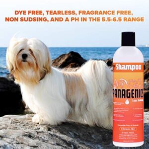 Panagenics | Pet Shampoo - Safe for ALL animals, Unscented, Contains Citrus and Aloe Active Ingredients - 16 ounce bottle