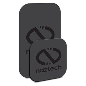 naztech magbuddy ultra-thin plates - 2 extra/spare plates for your magbuddy & magbuddy elite magnetic mount - [black] 13626