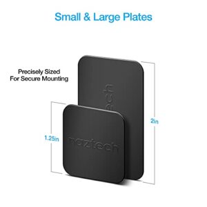 Naztech MagBuddy Ultra-Thin Plates - 2 Extra/Spare Plates for Your MagBuddy & MagBuddy Elite Magnetic Mount - [Black] 13626