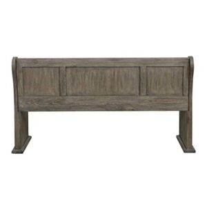 Homelegance Toulon 62" Church Pews Dining Bench, Glaze Oak