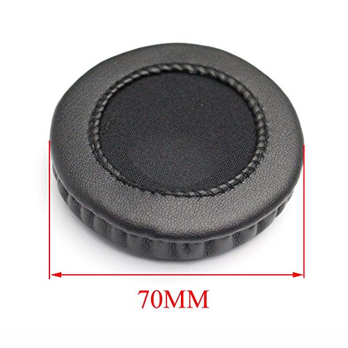 A Pair Black Ear Cushion Replacement Ear Pads Ear Cups For Sony MDR-V150 V250 V300 V100 V200 V400 DR-BT101 ZX100 ZX300 Headphones Headset 70MM