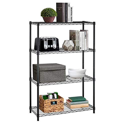 14x36x54 Inch 4-Shelf Storage Shelves Heavy Duty Shelving Unit for Kitchen Metal Shelves Garage Organizer Wire Rack Shelving Storage Unit Shelf Adjustable Utility NSF Certification Commercial