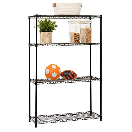 14x36x54 Inch 4-Shelf Storage Shelves Heavy Duty Shelving Unit for Kitchen Metal Shelves Garage Organizer Wire Rack Shelving Storage Unit Shelf Adjustable Utility NSF Certification Commercial