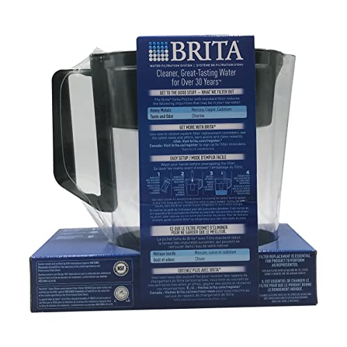 Brita Soho Black Pitcher Water Filtration System