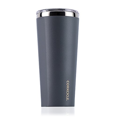 Corkcicle Tumbler-Waterman Collection-Triple Insulated Stainless Steel Travel Mug, 24 oz, Waterman Grey