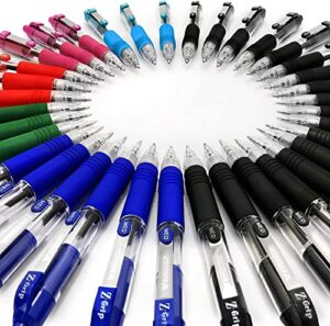 z-grip"mini size" retractable ballpoint pen - economy pack of 36 - assorted colours