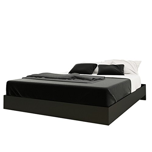 Nexera Platform Bed, Black, Queen