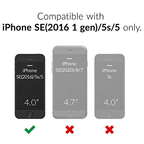 Crave iPhone SE [2016](1st gen) Case, Dual Guard Protection Series Case for iPhone 5 / 5s / SE - Black