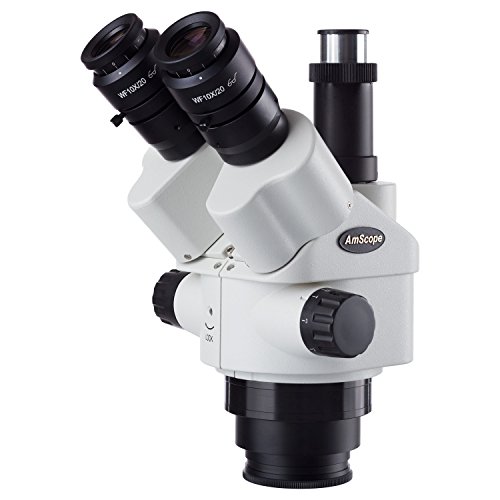 AmScope - 7X-45X Simul-Focal Trinocular Zoom Stereo Microscope Head - SM745NTP