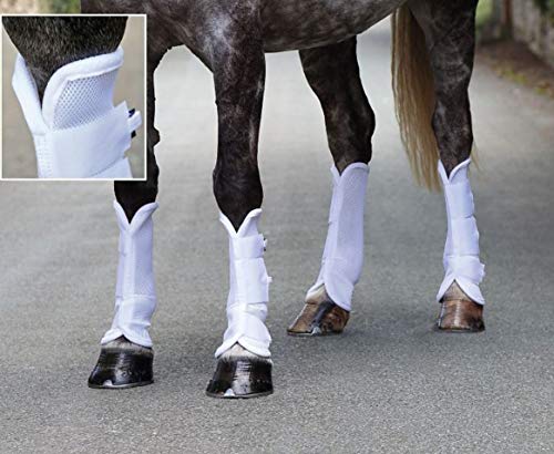 Shires Airflow Fly Boots (Pack of 4) White Pony