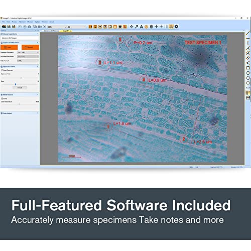 Celestron – 5MP CMOS Digital USB Microscope Imager – Digital Camera Captures Hi-Res Images and 30FPS Video – Perfect for Science Education and Classroom – Compatible with Mac OS and Windows