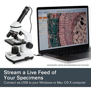 Celestron – 5MP CMOS Digital USB Microscope Imager – Digital Camera Captures Hi-Res Images and 30FPS Video – Perfect for Science Education and Classroom – Compatible with Mac OS and Windows