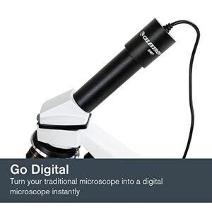 Celestron – 5MP CMOS Digital USB Microscope Imager – Digital Camera Captures Hi-Res Images and 30FPS Video – Perfect for Science Education and Classroom – Compatible with Mac OS and Windows