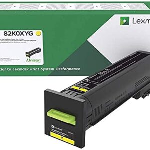Lexmark 82k0xyg Return Program Extra High-Yield Toner, 22,000 Page-Yield, Yellow