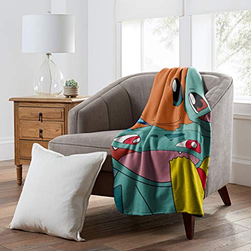 Pokémon, "Meet the Group" Fleece Throw Blanket, 45" x 60", Multi Color