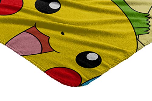 Pokémon, "Meet the Group" Fleece Throw Blanket, 45" x 60", Multi Color