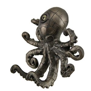 Zeckos Antique Bronze Finish Steampunk Octopus Wall Hook