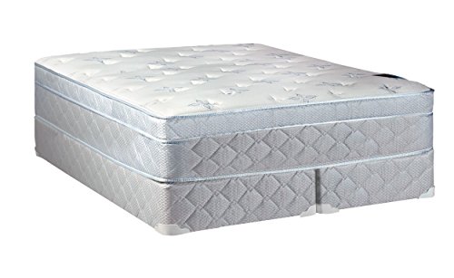 Spinal Solution 8” Fully Assembled High Profile Foundation, Durable Split Wood Traditional Wooden Frame, Sturdy Bedding Mattress Box Springs, King, White