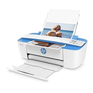 HP DeskJet 3755 Compact All-in-One Wireless Printer, HP Instant Ink, Works with Alexa - Blue Accent (J9V90A)