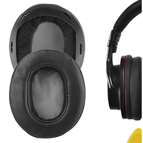 Geekria QuickFit Replacement Ear Pads for Sony MDR-1A, MDR-1ADAC Headphones Ear Cushions, Headset Earpads, Ear Cups Cover Repair Parts (Black)