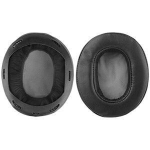 Geekria QuickFit Replacement Ear Pads for Sony MDR-1A, MDR-1ADAC Headphones Ear Cushions, Headset Earpads, Ear Cups Cover Repair Parts (Black)