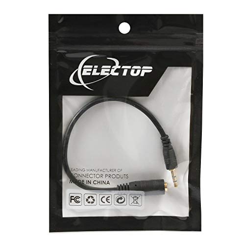 ELECTOP 2.5mm Male to 3.5mm(1/8 inch) Female Stereo Audio Jack Adapter Cable for Headphone