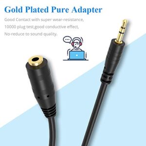 ELECTOP 2.5mm Male to 3.5mm(1/8 inch) Female Stereo Audio Jack Adapter Cable for Headphone