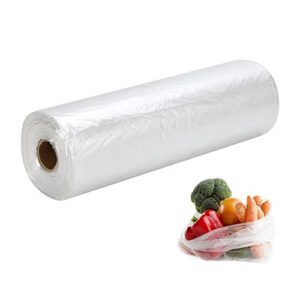 paprma 12" x 20" plastic produce bags, food storage clear bags for kitchen, office, commercial, home, 350 bags per roll (1 roll)
