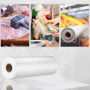 PAPRMA 12" X 20" Plastic Produce Bags, Food Storage Clear Bags for Kitchen, Office, Commercial, Home, 350 Bags Per Roll (1 Roll)