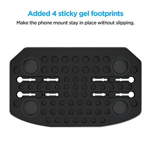 IPOW Anti-Slip Silicone Car Phone Dashboard Pad Mat,Hands-Free Cell Phone Holder for Car/Home/Office Compatible with iPhone 7 7P 6s 6 X XS 8 8P 5S,Galaxy S8 S7 S6 S5, Google Nexus