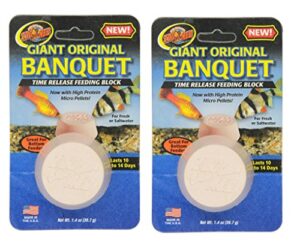 zoo med laboratories azmbb3 giant banquet block feeder, 2-count