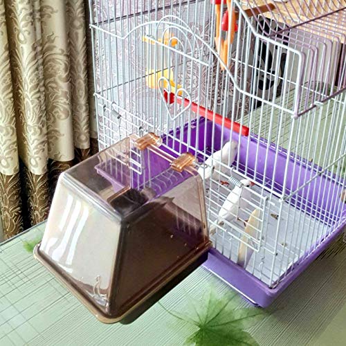 Saim Bird Bath Box, Small Bird Bath for Cage,Bird Cage Hanging Bath Bathing Box,Parrot Birdbath Shower Accessories