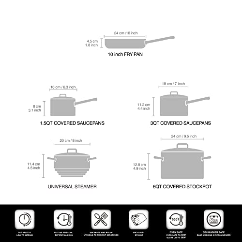 Cooks Standard 9-Piece Classic Stainless Steel Cookware Set