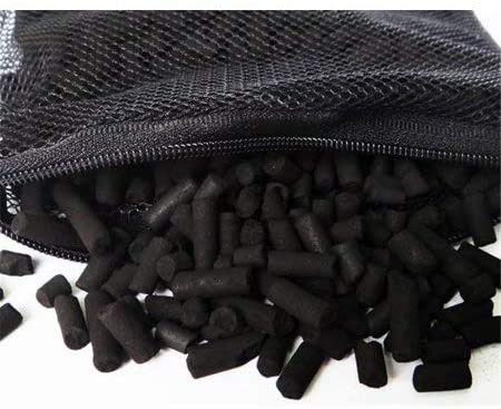 AQUAPAPA 6 lbs Carbon Charcoal Filter Media Pellets in 6 Mesh Bags for Aquarium Fish Tanks