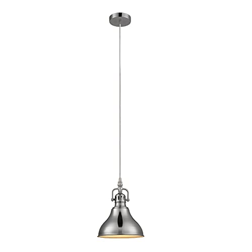 Globe Brushed Nickel Metallic 1 lights Pendant Light