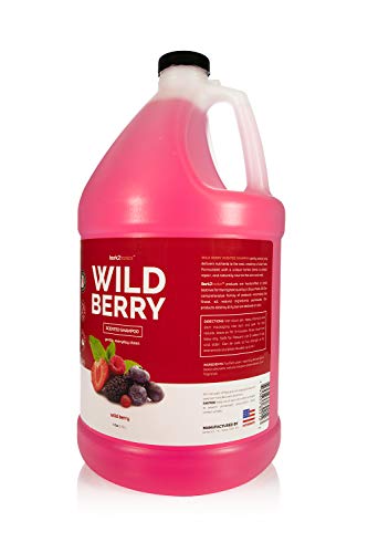 Bark 2 Basics Wild Berry Dog Shampoo, 1 Gallon | Unique Herbal Blend, Finest Natural Ingredients, Handcrafted, Soap-Free & Cruelty-Free, Protects and Nourishes Skin and Coat