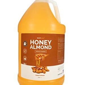 Bark 2 Basics Honey & Almond Dog Shampoo, 1 Gallon | Unique Herbal Blend, Finest Natural Ingredients, Handcrafted, Protects and Repairs the Skin and Coat