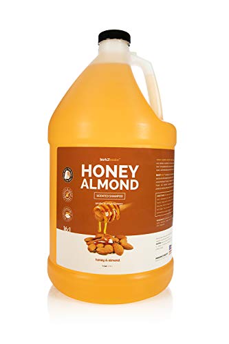 Bark 2 Basics Honey & Almond Dog Shampoo, 1 Gallon | Unique Herbal Blend, Finest Natural Ingredients, Handcrafted, Protects and Repairs the Skin and Coat