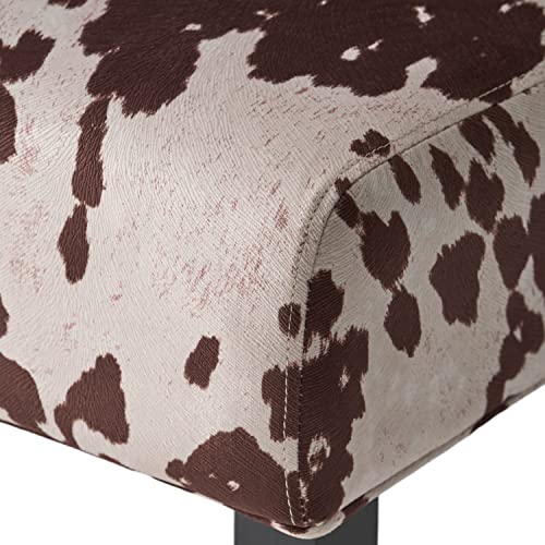 Christopher Knight Home Kassi Fabric Dining Chair, Milk Cow 29.5D x 22.75W x 32.5H in